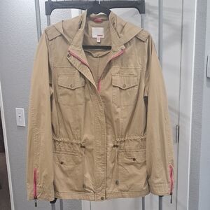 Bongo unlined Jacket with pink trim. Juniors Sz L